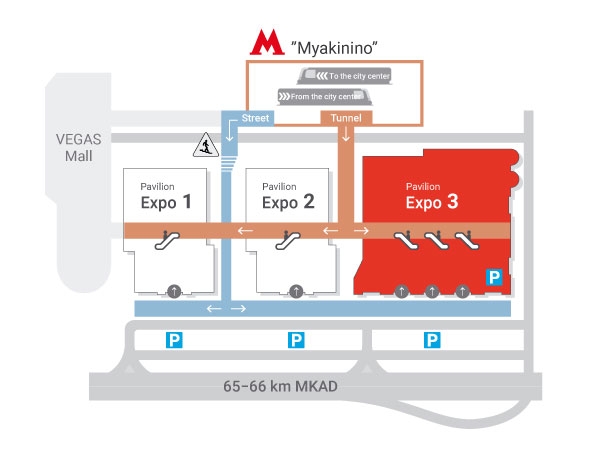 Crocus Expo map